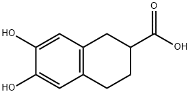 2-Naphthalenecarboxylicacid,1,2,3,4-tetrahydro-6,7-dihydroxy-(9CI) Struktur