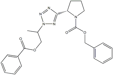 benzyloxycarbonyl-prolyl-psi(CN4)-alanine benzyl ester Struktur