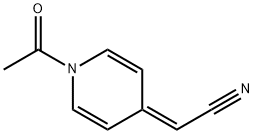 delta4(1H),alpha-Pyridineacetonitrile, 1-acetyl- (8CI) Struktur