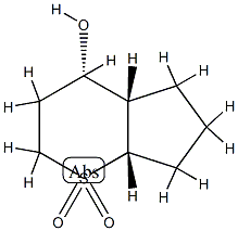 Cyclopenta[b]thiopyran-4-ol, octahydro-, 1,1-dioxide, (4-alpha-,4a-ba-,7a-ba-)- (9CI) Struktur