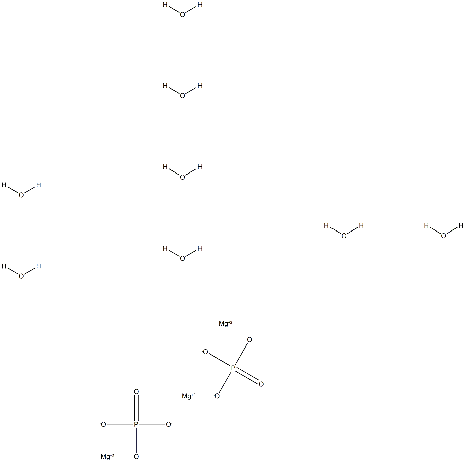 MAGNESIUM PHOSPHATE, TRIBASIC PENTAHYDRATE Struktur