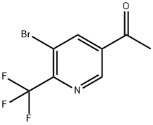 1-(5-bromo-6-(trifluoromethyl)pyridin-3-yl)ethanone(WXFC0699) Struktur