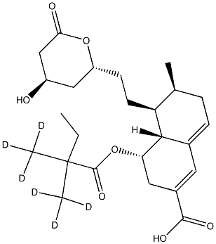 6-Carboxy -5',4',5,6-SiMvastatin-d6 Struktur