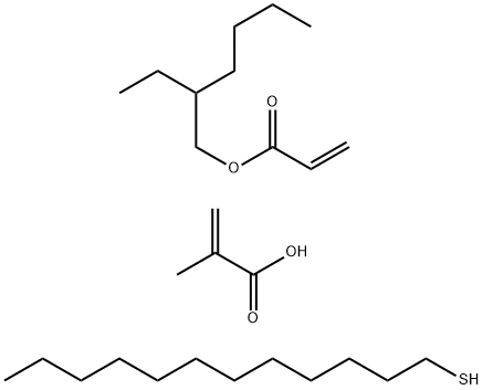 2-Methyl-2propenoic acid polymer with dode- canethiol and 2-ethylhexyl propenoate Struktur