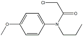 2-chloro-N-(4-methoxyphenyl)-N-propylacetamide Struktur