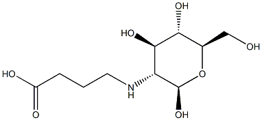 2-N-(carboxypropylamino)-2-deoxyglucopyranose Struktur