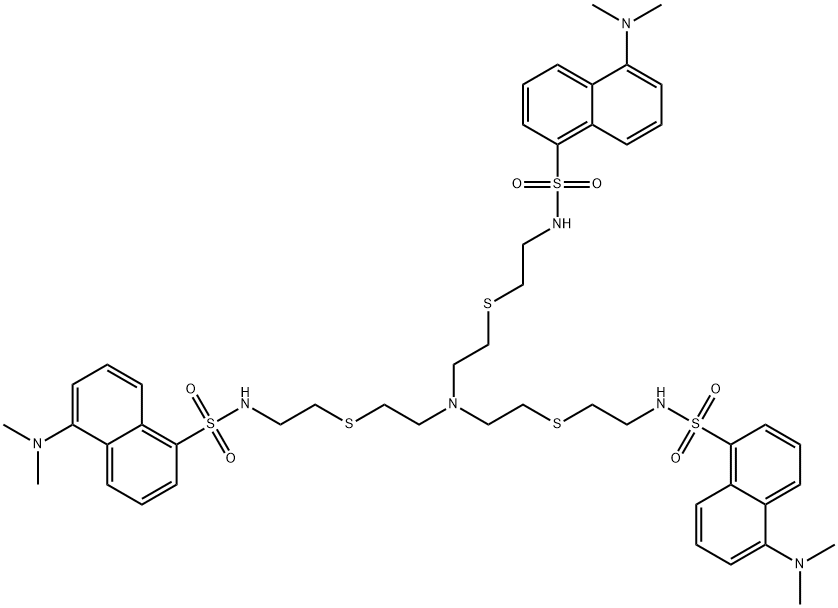 N,N',N''-[Nitrilotris(2,1-ethanediylthio-2,1-ethanediyl)]tris[5-(diMethylaMino)-1-naphthalenesulfonaMide Struktur