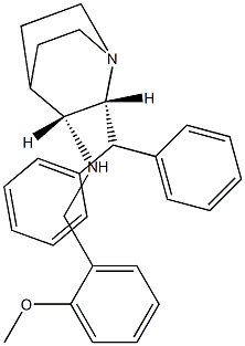 (2R)-2α-(Diphenylmethyl)-N-(2-methoxybenzyl)-1-azabicyclo[2.2.2]octan-3α-amine Struktur