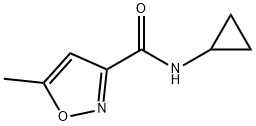 3-Isoxazolecarboxamide,N-cyclopropyl-5-methyl-(9CI) Struktur