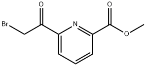 2-?Pyridinecarboxylic acid, 6-?(2-?bromoacetyl)?-?, methyl ester Struktur