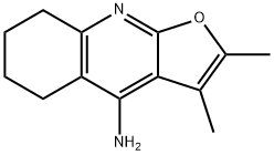 2,3-diMethyl-5,6,7,8-tetrahydrofuro[2,3-b]quinolin-4-aMine Struktur