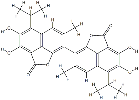 gossylic lactone Struktur