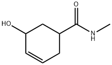 3-Cyclohexene-1-carboxamide,5-hydroxy-N-methyl-(9CI) Struktur