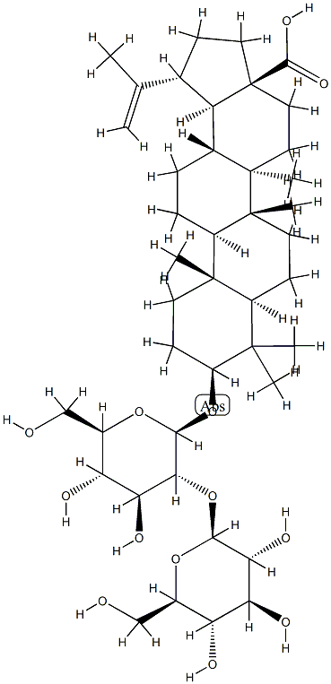 lup-20(29)-en-28-oic-3-O-beta-glucopyranosyl(2-1)-O-beta-glucopyranoside Struktur