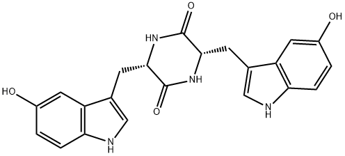 cyclo(5-hydroxytryptophyl-5-hydroxytryptophyl) Struktur