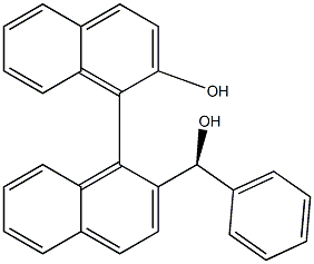 (S)-2-Hydroxy-2’-[(S)-hydroxy(phenyl)methyl]-[1,1’-binaphthalene] Struktur