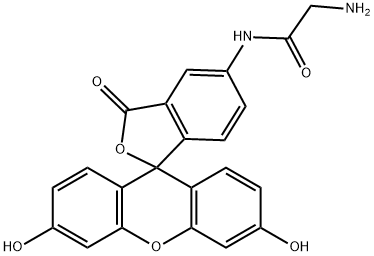 5-(Aminoacetamido)fluorescein(fluoresceinylglycineamide) Struktur