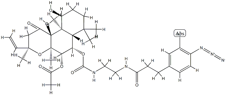 N-(3-(4-azido-3-iodophenyl)propionamide)-6-aminoethylcarbamylforskolin Struktur