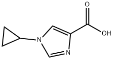 1-Cyclopropyl-1H-imidazole-4-carboxylic acid Struktur