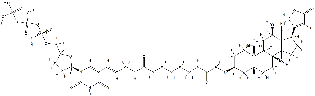 digoxigenin-11-2',3'-dideoxyuridine 5'-triphosphate Struktur