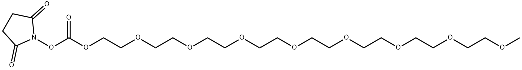 m-PEG8-succinimidyl carbonate Struktur