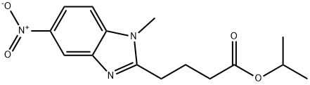 isopropyl 4-(1-methyl-5-nitro-1H-benzo[d]imidazol-2-yl)butanoate Struktur