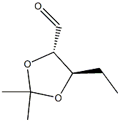 D-threo-Pentose, 4,5-dideoxy-2,3-O-(1-methylethylidene)- (9CI) Struktur