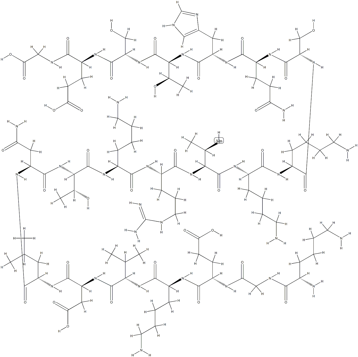 toxic shock syndrome toxin-1 (58-78) Struktur