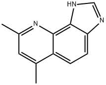 1H-Imidazo[4,5-h]quinoline,6,8-dimethyl-(9CI) Struktur