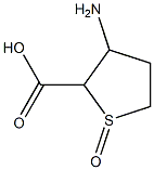 3-Amino-1-oxo-tetrahydro-thiophene-2-carboxylic acid Struktur