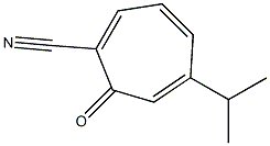 1,3,5-Cycloheptatriene-1-carbonitrile,5-isopropyl-7-oxo-(8CI) Struktur