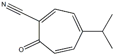 1,3,5-Cycloheptatriene-1-carbonitrile,4-isopropyl-7-oxo-(8CI) Struktur