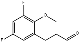 3-(3,5-difluoro-2-methoxyphenyl)propanal Struktur