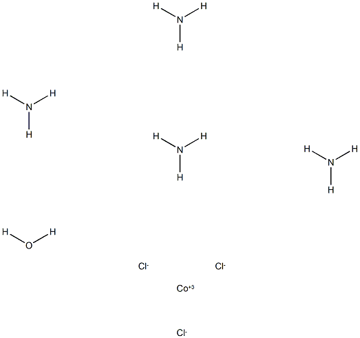 tetraammine(chloroaquo)cobalt(III) Struktur