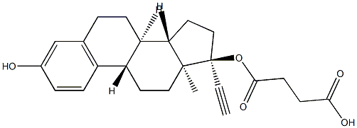 ethinyl estradiol 17-hemisuccinate Struktur