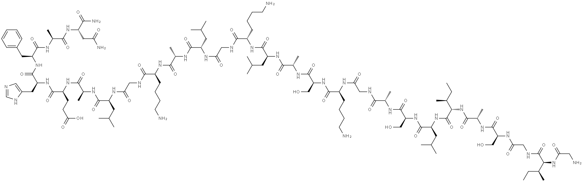 bombinin-like peptide-2 Struktur