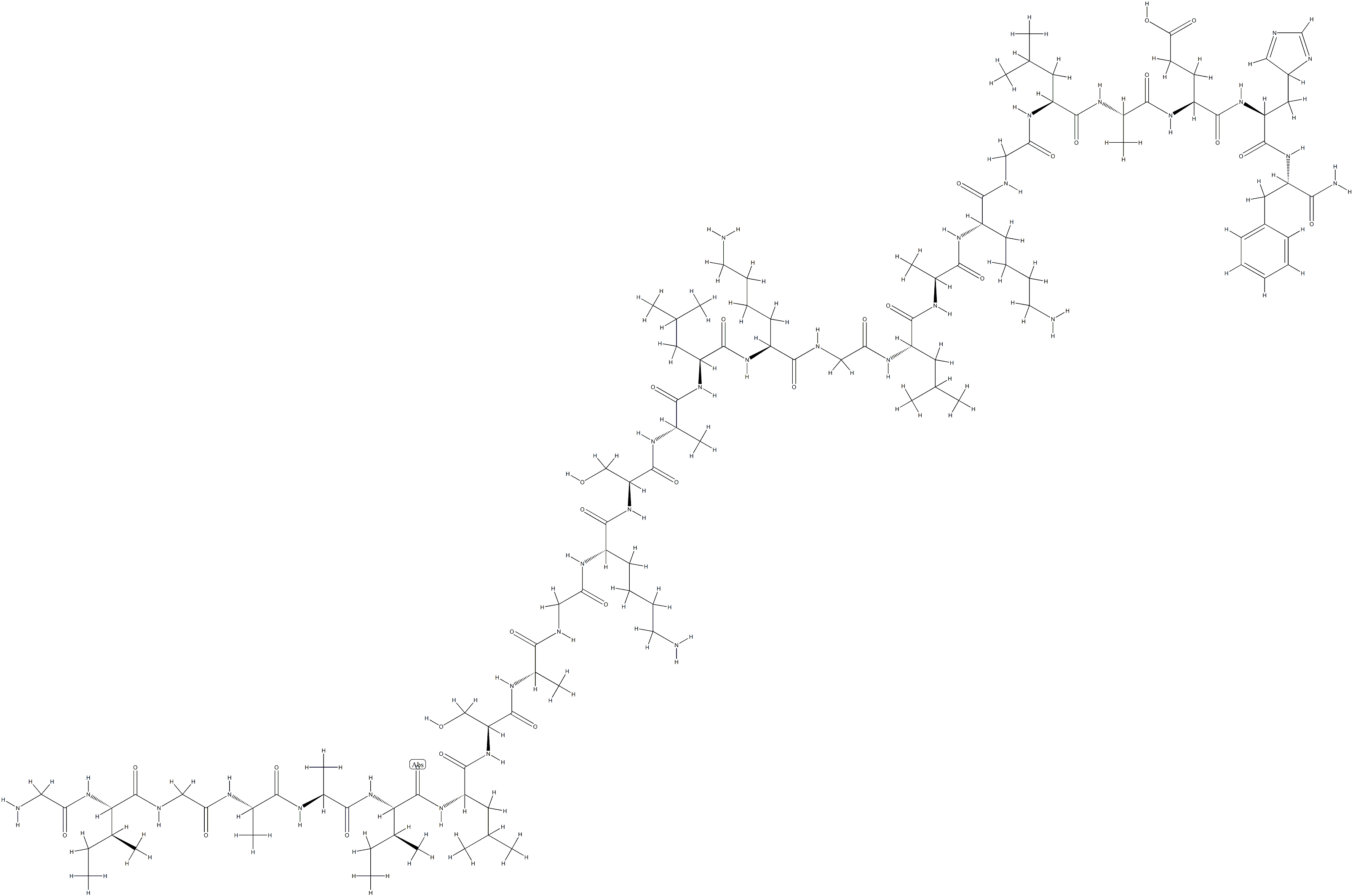 bombinin-like peptide-3 Struktur