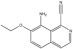 1-Isoquinolinecarbonitrile,8-amino-7-ethoxy-(9CI) Struktur