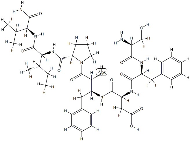 H-Ser-Phe-Asn-Apns-Pro-Ile-Val-NH2 Struktur