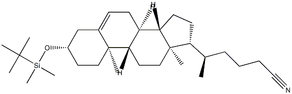 (3β)-3-[[(1,1-DiMethylethyl)diMethylsilyl]oxy]-26,27-dinorcholest-5-ene-25-nitrile Struktur