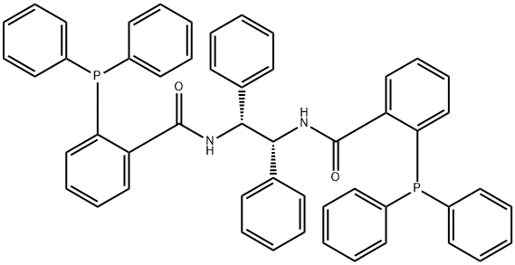 N,N'-[(1R,2R)-1,2-diphenyl-1,2-ethanediyl]bis[2-(diphenylphosphino)-BenzaMide Struktur