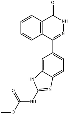 5(6)-1(2H)-phthalazinonyl-4(1H)-benzimidazole-2-carbamate methyl ester Struktur