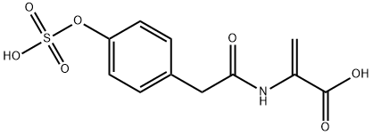 4-sulfoxyphenylacetyl dehydroalanine Struktur