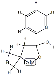 1,2-Dioxolan-3-ol,5,5-dimethyl-3-(2-pyridinyl)-(9CI) Struktur