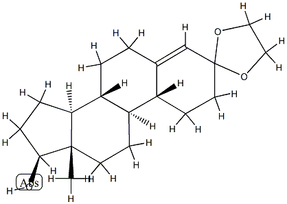 17β-Hydroxyestr-4-en-3-one ethylene acetal Struktur