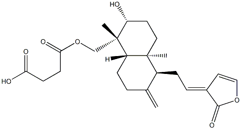 dehydroandrographolide 5-succinic acid monoester Struktur