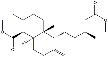 (5β,9α,10α)-Labd-8(17)-ene-15,19-dioic acid dimethyl ester Struktur