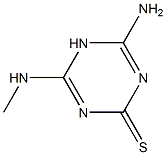 1,3,5-Triazine-2(1H)-thione,4-amino-6-(methylamino)-(9CI) Struktur