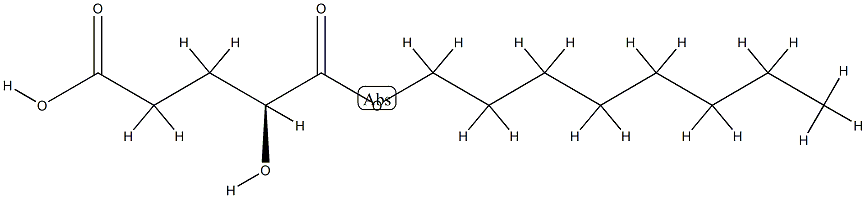 (2S)-Octyl-α-hydroxyglutarate Struktur