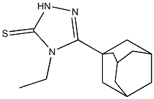 2,4-Dihydro-4-ethyl-5-tricyclo(3.3.1.1(sup 3,7))dec-1-yl-3H-1,2,4-tria zole-3-thione Struktur